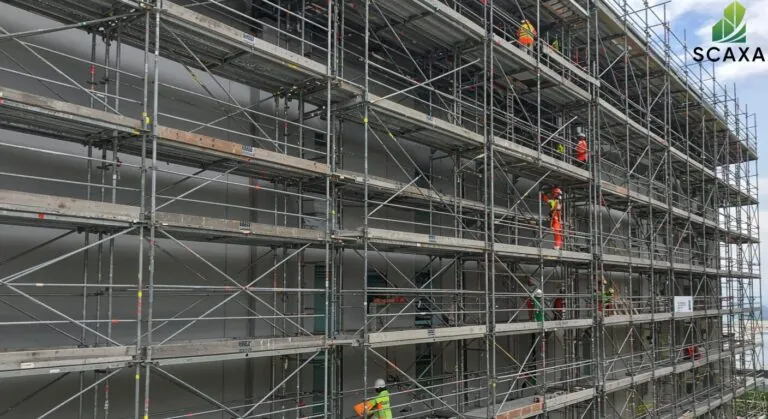 SCAXA scaffolding for a painting project