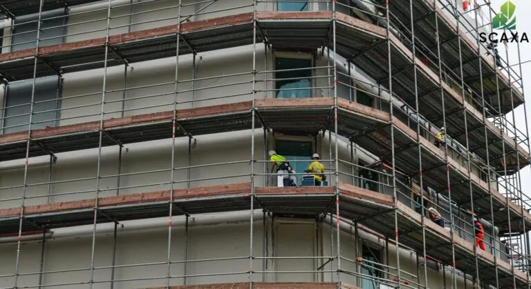 SCAXA scaffolding for a painting project