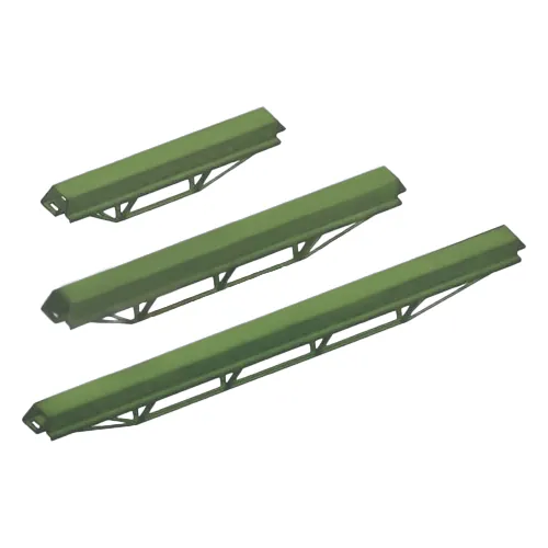 Infill beams for scaffolding in three sizes, showcasing robust steel construction suitable for heavy load support.