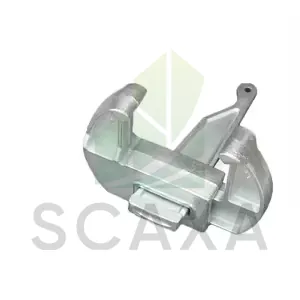 Panel clamp used in formwork systems, designed for securing and stabilizing construction components like tie rods and waler beams, featuring a robust steel construction for durability and strength.
