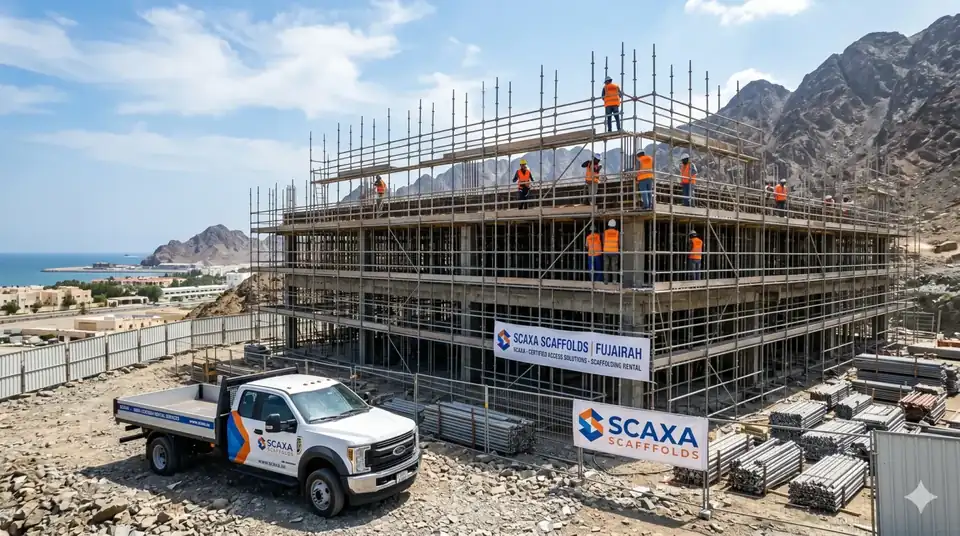 Scaffolding Rental in Fujairah for Residential & Commercial Buildings & Access platforms by Scaxa