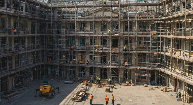 SCAXA scaffolding service project in the UAE