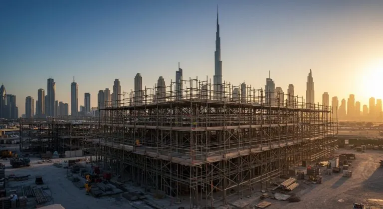 SCAXA scaffolding service project in the UAE