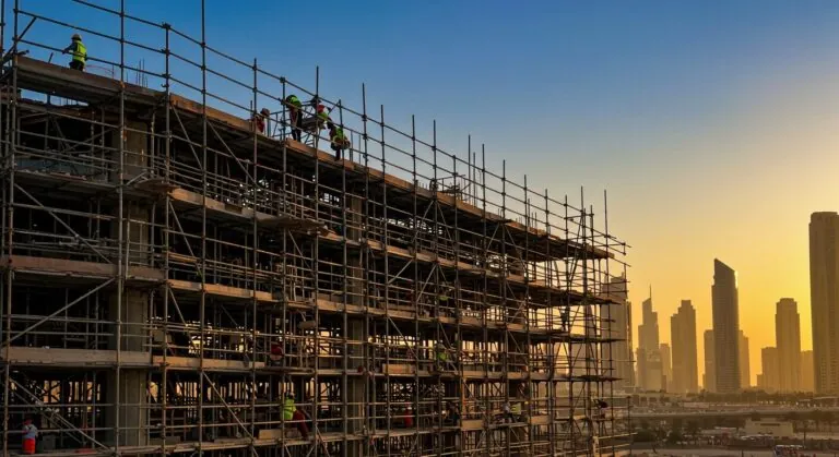 SCAXA scaffolding service project in the UAE