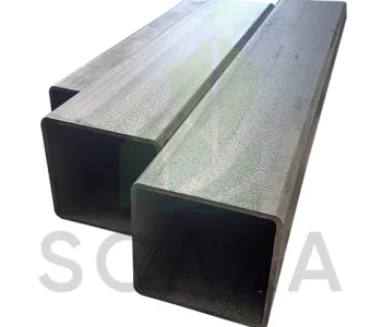 Square hollow tubes for scaffolding applications, showcasing strength and stability for construction projects.