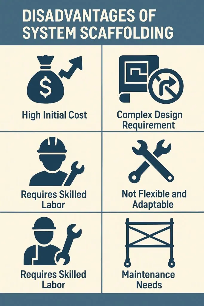 Disadvantages of System Scaffolding