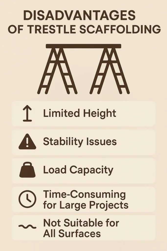 Disadvantages of Trestle Scaffolding