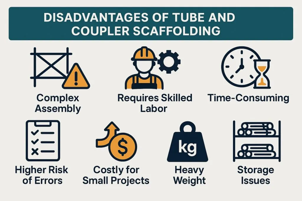 Disadvantages of Tube and Coupler Scaffolding