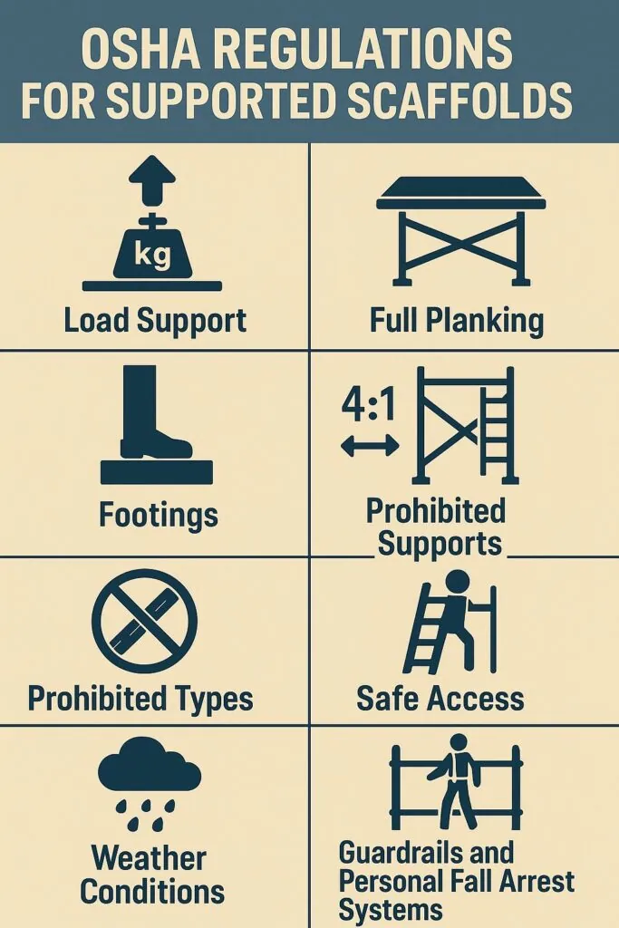OSHA regulations for supported scaffolding
