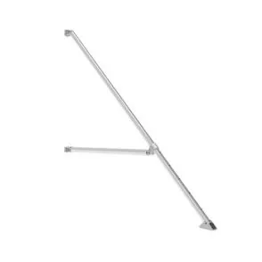 Portable scaffolding outrigger system component designed for construction stability and safety.