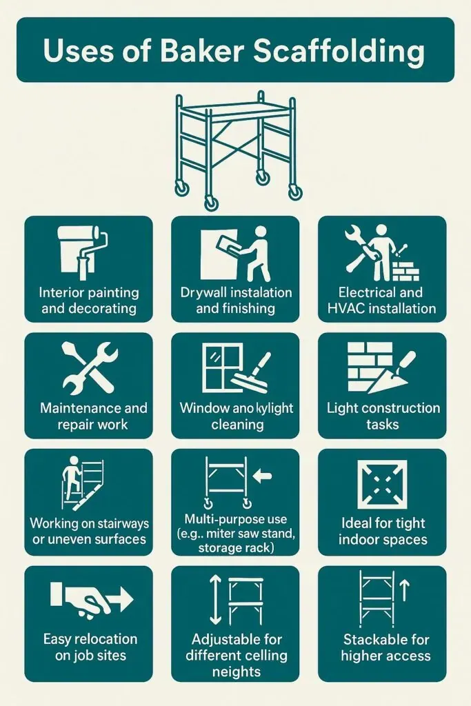 Uses of Baker Scaffolding