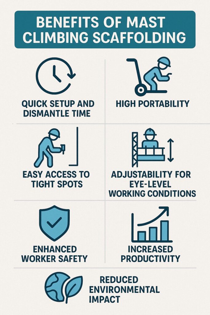 Benefits of Mast Climbing Scaffolding