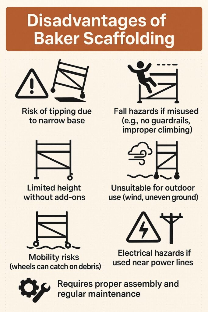Disadvantages of Baker Scaffolding​